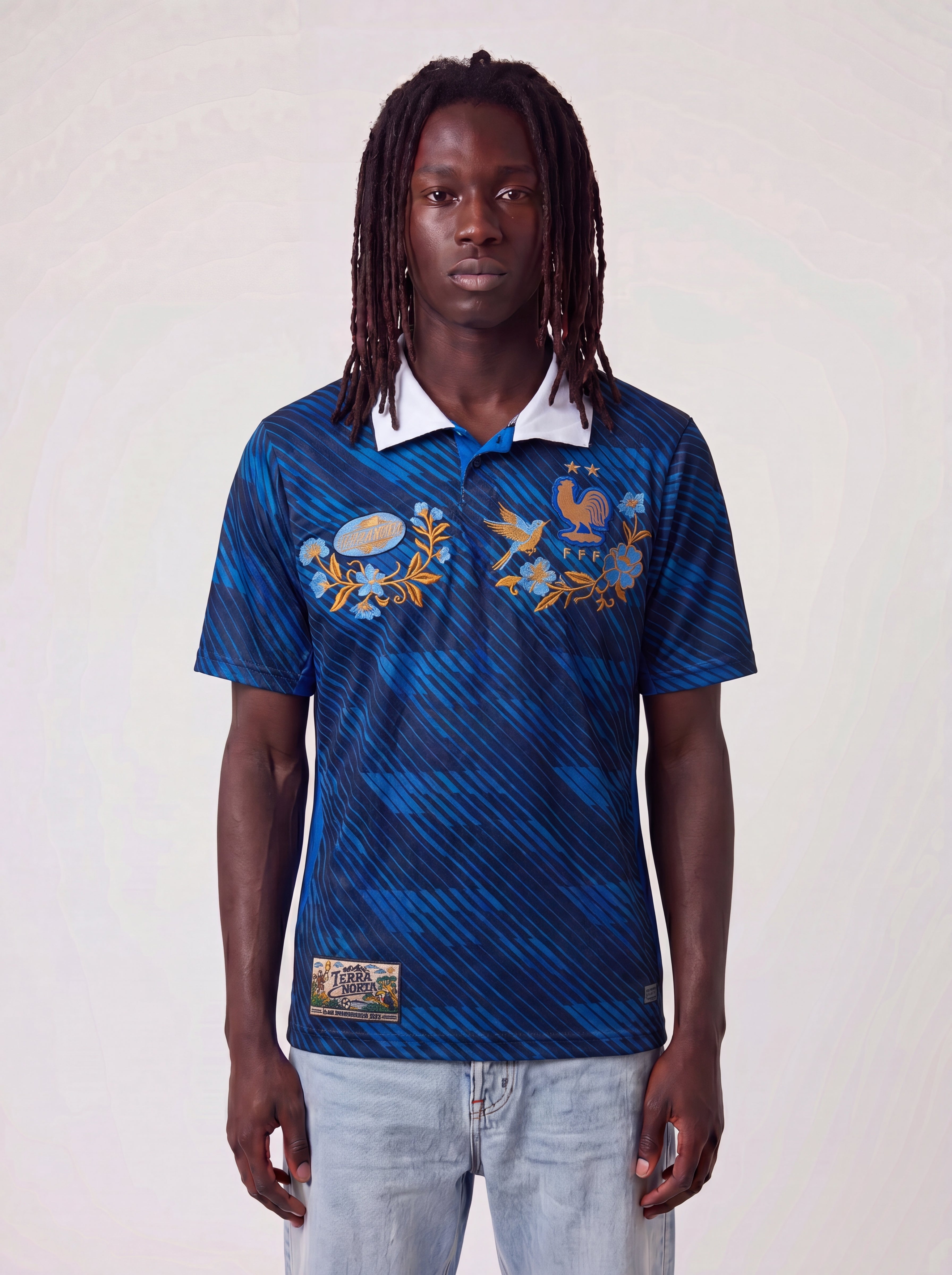 FRANCE EMBROIDERY JERSEY
