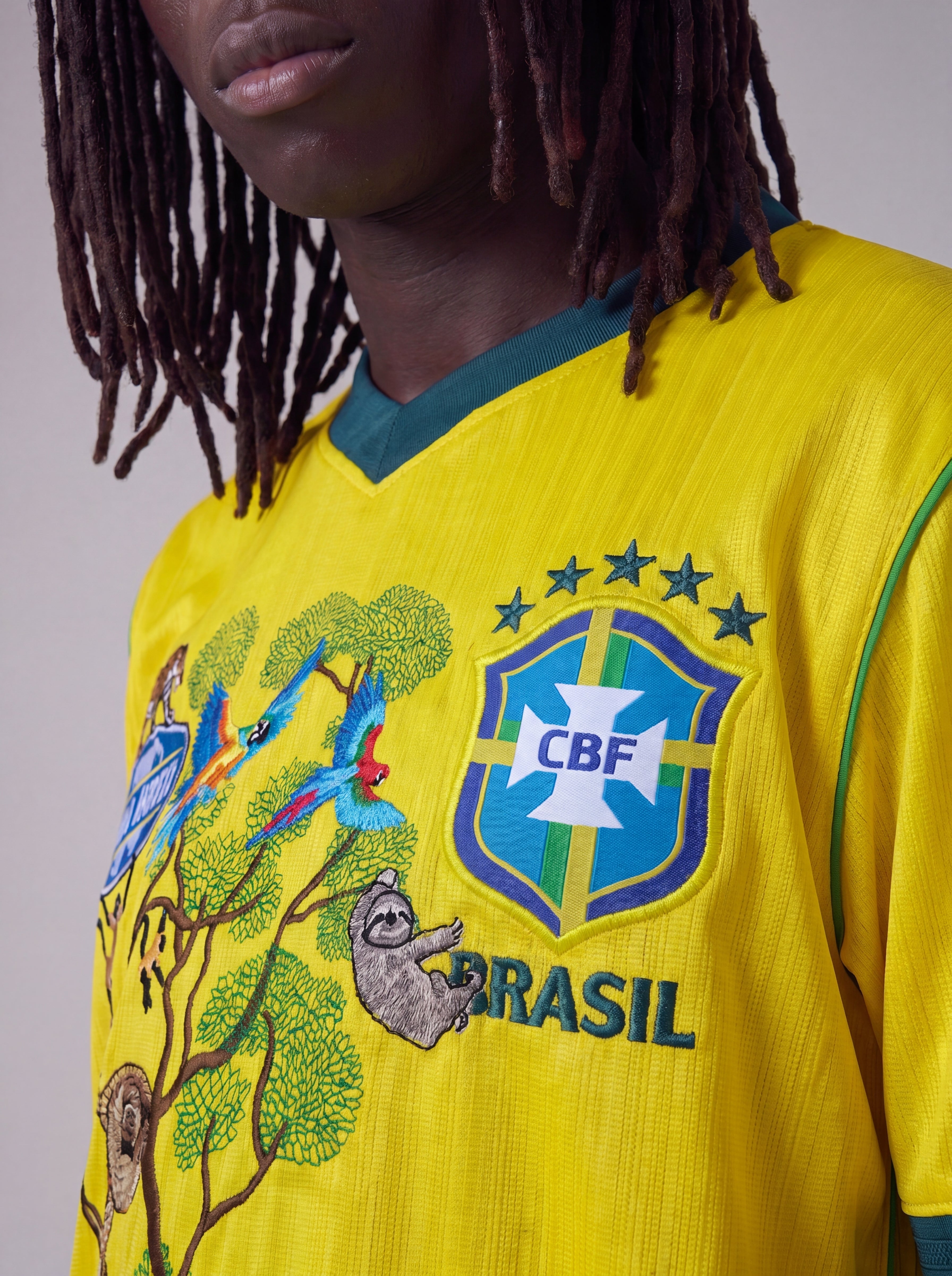 BRAZIL EMBROIDERY JERSEY